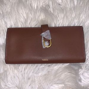 Fossil Vegan Cactus Tab Clutch Wallet
